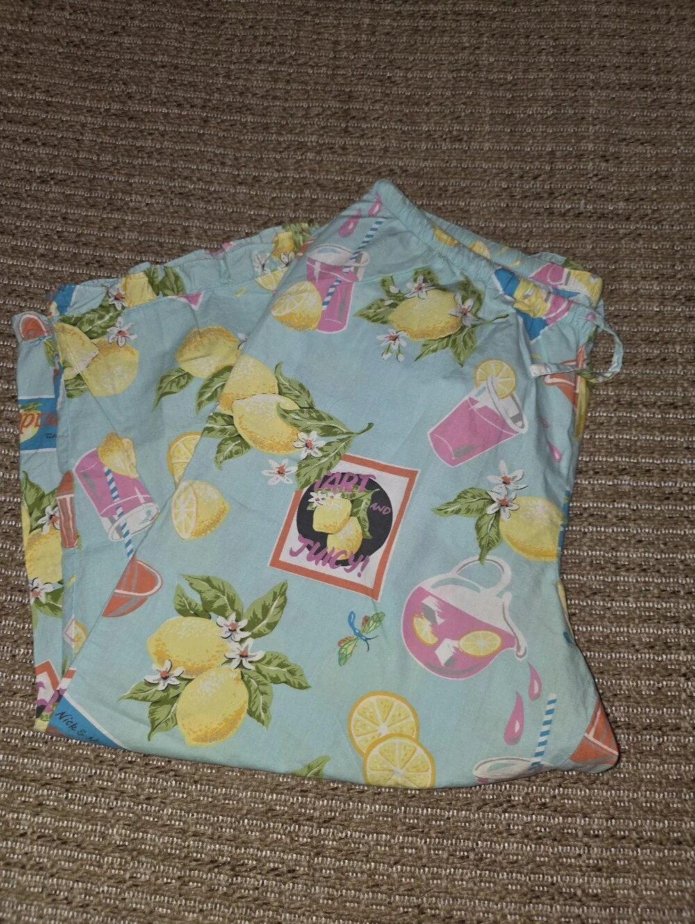 Nick & Nora - Lemonade Pajama Bottoms Size Large - Picture 2 of 5